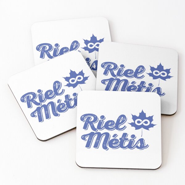 Item preview, Riel Métis with Leaf Blue designed and sold by SquareFox.Studio.
