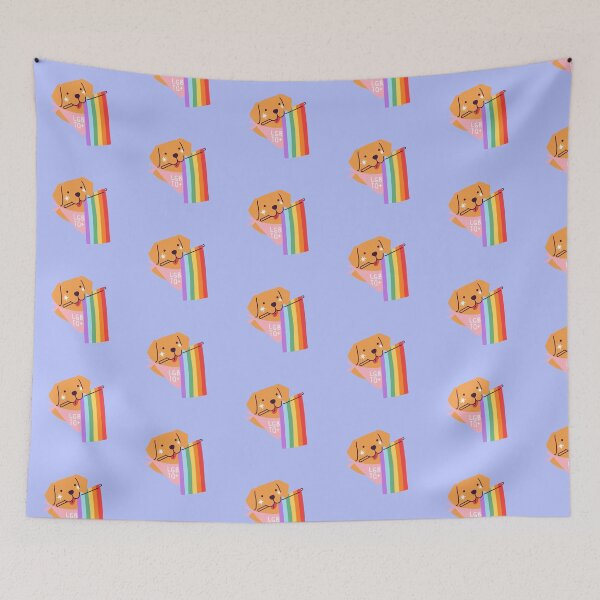 Item preview, LGBTQ Pride Dog designed and sold by ZoeAndJuniper.