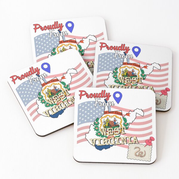 Item preview, Proudly from West Virginia - USA state design designed and sold by PHRASEandSTYLE.