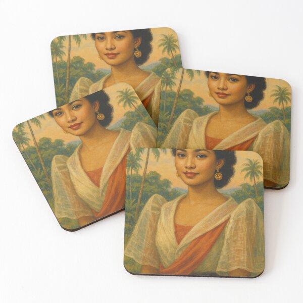 Item preview, Elegant Filipiniana Portrait with Tropical Backdrop designed and sold by Places On Earth.