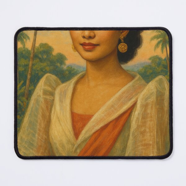Item preview, Elegant Filipiniana Portrait with Tropical Backdrop designed and sold by Places On Earth.