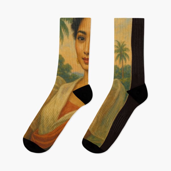 Item preview, Elegant Filipiniana Portrait with Tropical Backdrop designed and sold by Places On Earth.