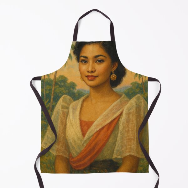Item preview, Elegant Filipiniana Portrait with Tropical Backdrop designed and sold by Places On Earth.