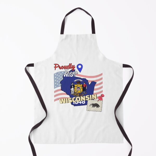 Item preview, Proudly from Wisconsin - USA state design designed and sold by PHRASEandSTYLE.