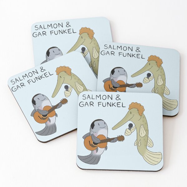 Item preview, Salmon & Gar Funkel designed and sold by MeganCartoonist.