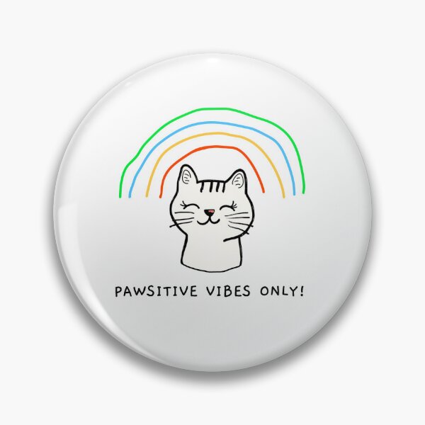 Item preview, Pawsitive vibes only. Goofy, weird and fun artwork by wonkydoodlein. Funny cat t-shirt.  designed and sold by wonkydoodleink.