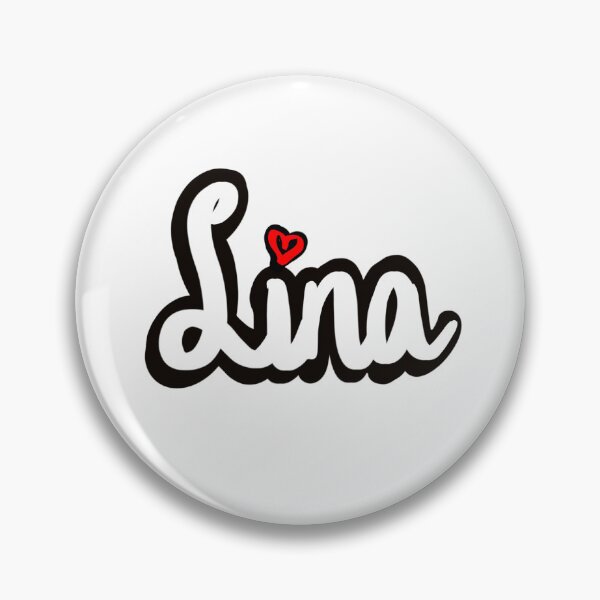 Item preview, Lina popular girls first name in white. Top 100 Personalized personalised customised name Lina  designed and sold by Artonmytee.