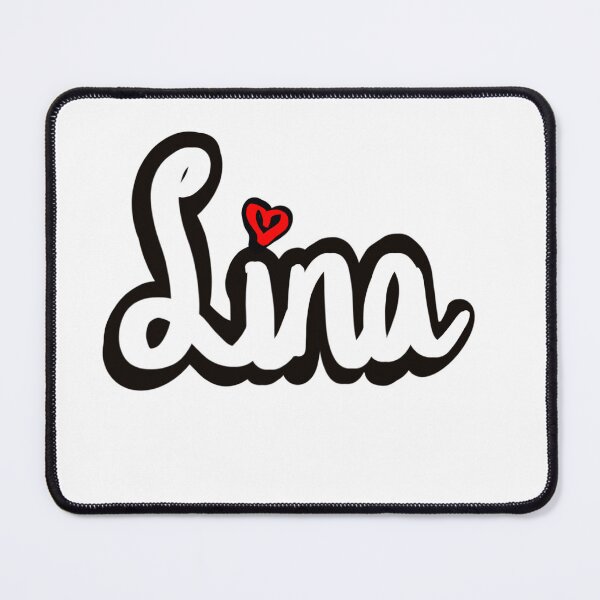Item preview, Lina popular girls first name in white. Top 100 Personalized personalised customised name Lina  designed and sold by Artonmytee.