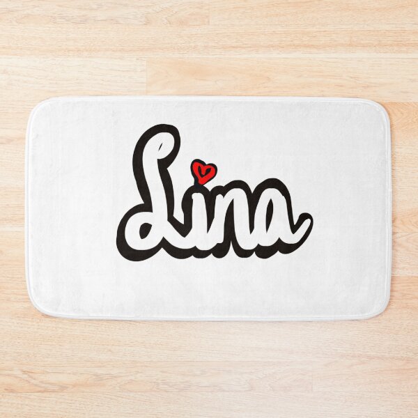 Item preview, Lina popular girls first name in white. Top 100 Personalized personalised customised name Lina  designed and sold by Artonmytee.