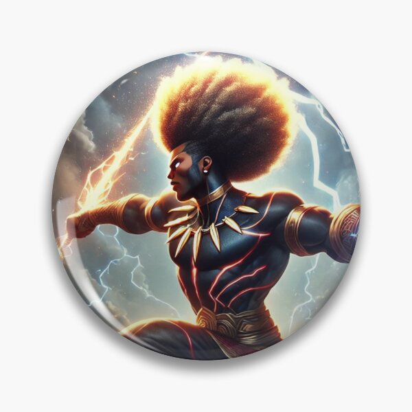 Artikelvorschau, Afrocentric Anime Thunder entworfen und verkauft von Uluvet Design Studio.