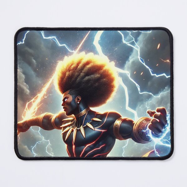 Item preview, Afrocentric Anime Thunder designed and sold by Uluvet Design Studio.