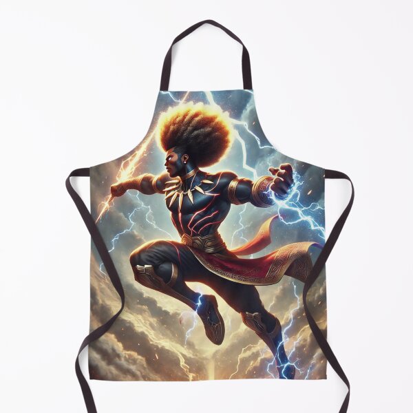Artikelvorschau, Afrocentric Anime Thunder entworfen und verkauft von Uluvet Design Studio.