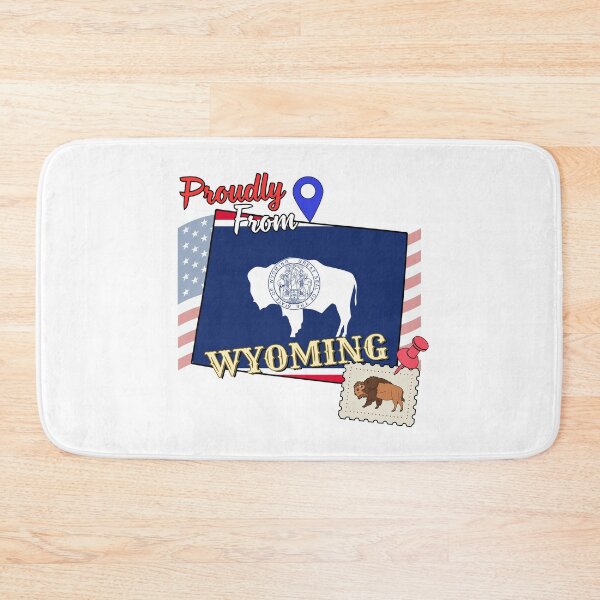 Item preview, Proudly from Wyoming - USA state design designed and sold by PHRASEandSTYLE.