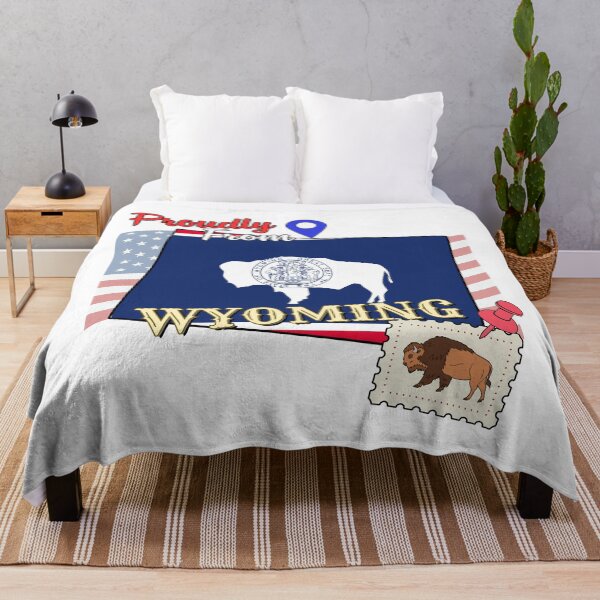 Item preview, Proudly from Wyoming - USA state design designed and sold by PHRASEandSTYLE.
