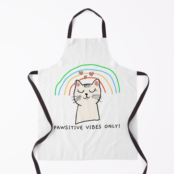Item preview, Pawsitive vibes only. Goofy, weird and fun artwork by wonkydoodlein. Funny cat t-shirt. Version 3 designed and sold by wonkydoodleink.