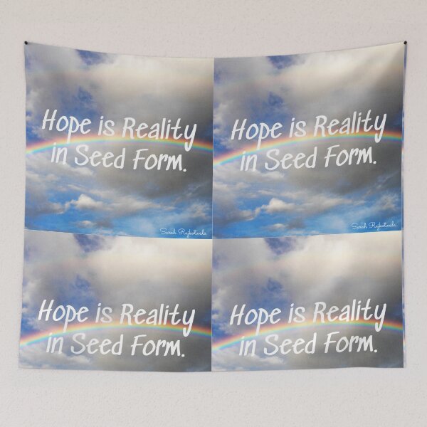 Item preview, Hope Inspirational Quote Rainbow Positive Affirmation designed and sold by Sarah  Rajkotwala.