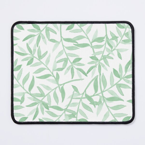 Item preview, Pastel Mint Green Watercolor Leaves designed and sold by TheSwimmingOwl.