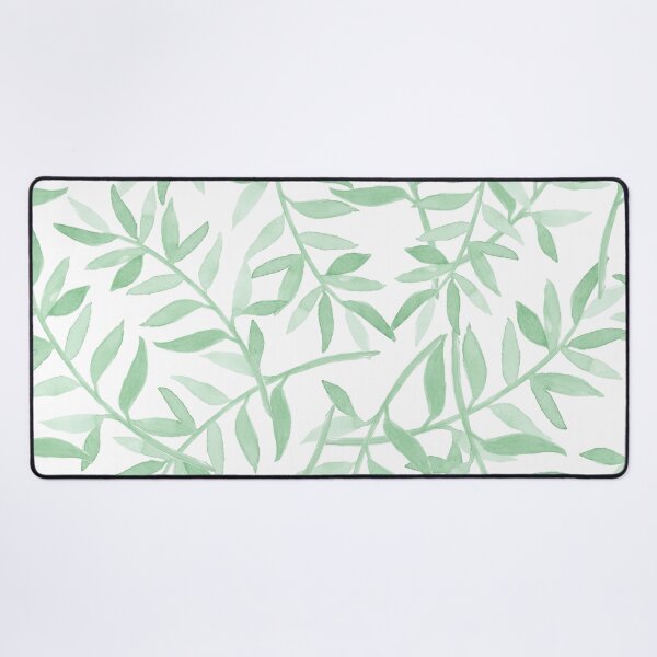 Item preview, Pastel Mint Green Watercolor Leaves designed and sold by TheSwimmingOwl.