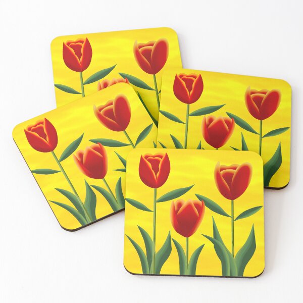 Item preview, Vibrant Red Tulips designed and sold by Andrew  Hitchen.
