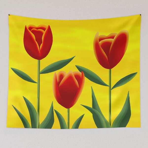 Item preview, Vibrant Red Tulips designed and sold by Andrew  Hitchen.