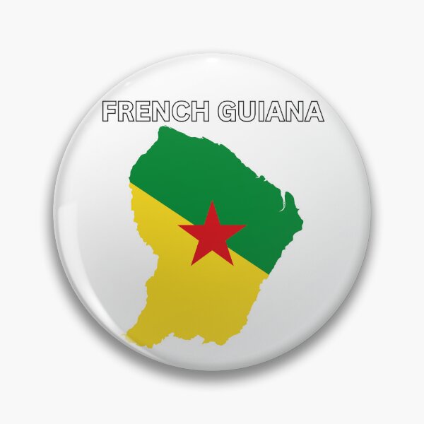 Item preview, French Guiana Flag Map Design designed and sold by atomstartup.