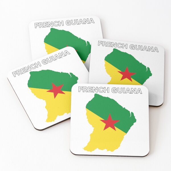 Item preview, French Guiana Flag Map Design designed and sold by atomstartup.