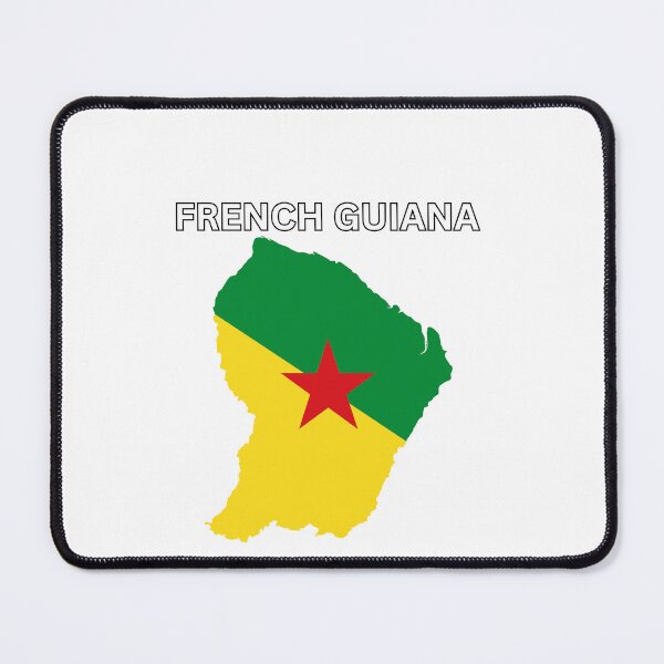 Item preview, French Guiana Flag Map Design designed and sold by atomstartup.