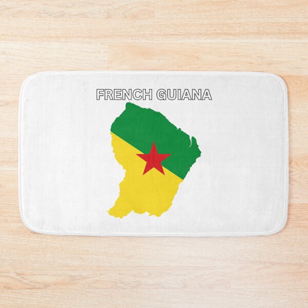 Item preview, French Guiana Flag Map Design designed and sold by atomstartup.