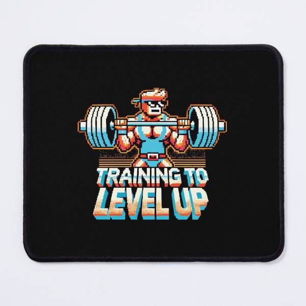 Item preview, Level Up Video Game Gamer Gym Workout Gaming Fitness Lifting designed and sold by chantastical.