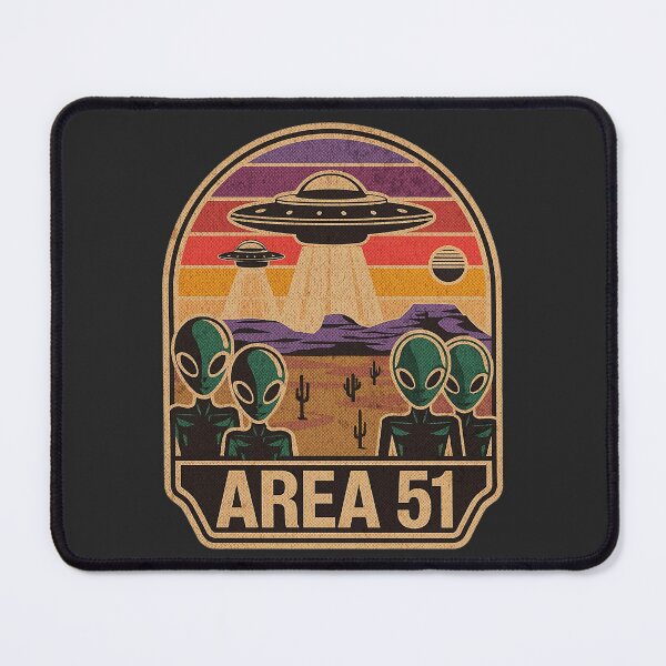 Item preview, Area 51 Patch with UFO Aliens Sunset Cactus designed and sold by Wild-Neptune.