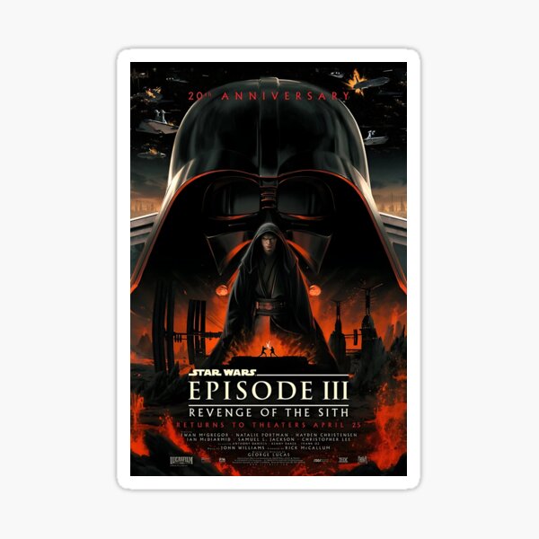 Item preview, Revenge Of The Sith 20th Anniversary Wars designed and sold by kingofposter.