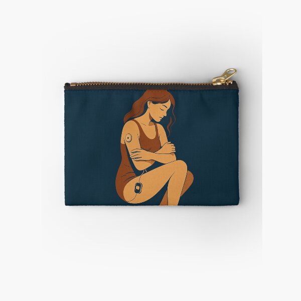 Item preview, Diabetic Woman with Insulin Pump and Glucose Sensor designed and sold by Lacritsa .