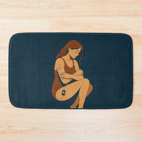 Item preview, Diabetic Woman with Insulin Pump and Glucose Sensor designed and sold by Lacritsa .
