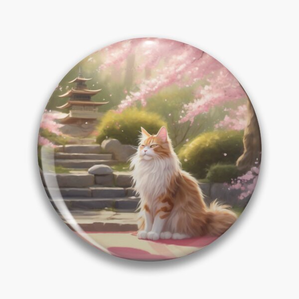 Artikelvorschau, Tranquil Cat Japanische Kirschblüte entworfen und verkauft von Pamoji3.