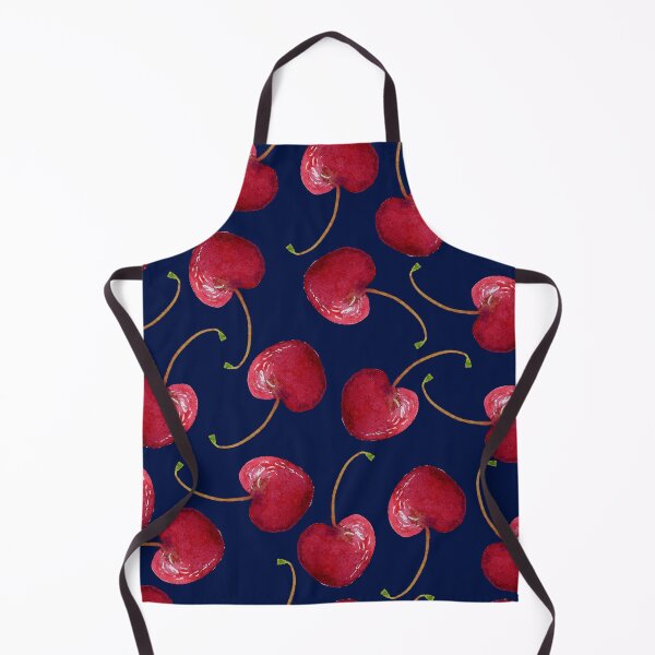 Item preview, Watercolor Cherries On Navy Blue designed and sold by TheSwimmingOwl.