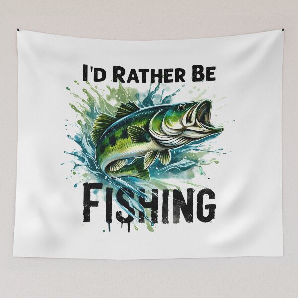 Item preview, I'd Rather Be Fishing – Vintage Fisherman Graphic designed and sold by INFINITESTYLES5.