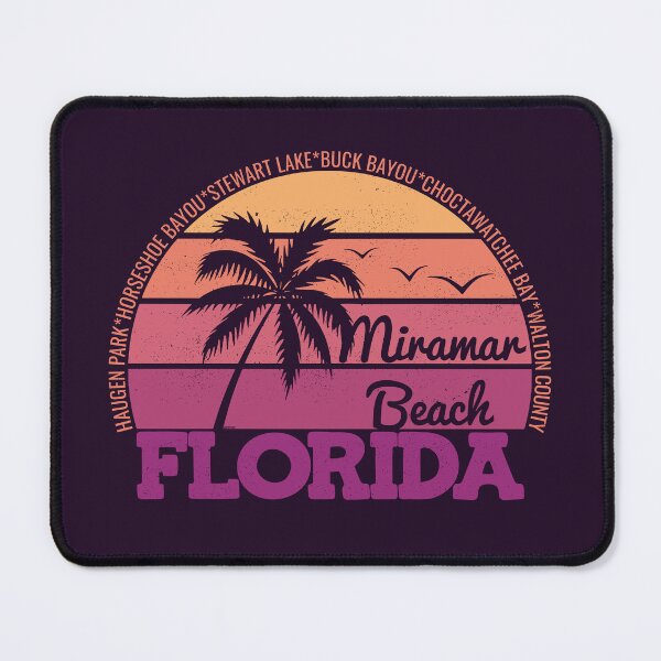 Item preview, Miramar Beach Florida Retro Sunset Local Pride Logo designed and sold by CRHPOD20.