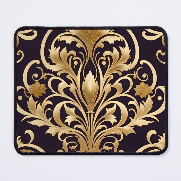 Item preview, Antique Gold Art Nouveau Damask designed and sold by DesignsByPrnces.