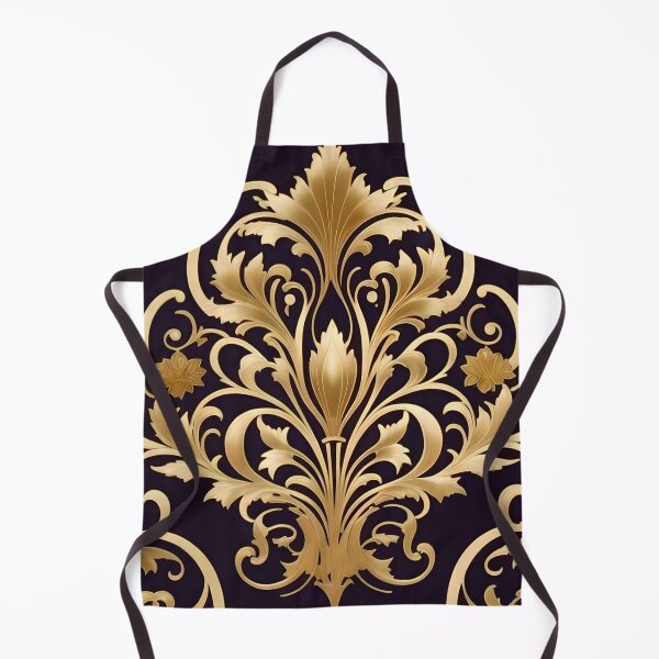 Item preview, Antique Gold Art Nouveau Damask  designed and sold by DesignsByPrnces.