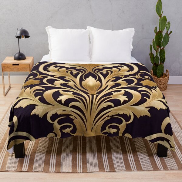 Item preview, Antique Gold Art Nouveau Damask  designed and sold by DesignsByPrnces.