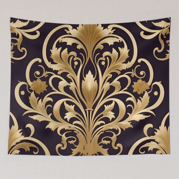Item preview, Antique Gold Art Nouveau Damask  designed and sold by DesignsByPrnces.