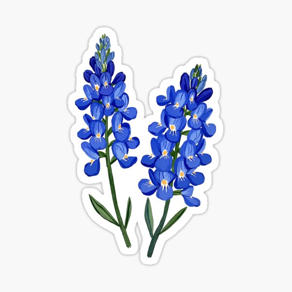 Item preview, Texas Bluebonnet Watercolor designed and sold by Magnolia Valley Art.