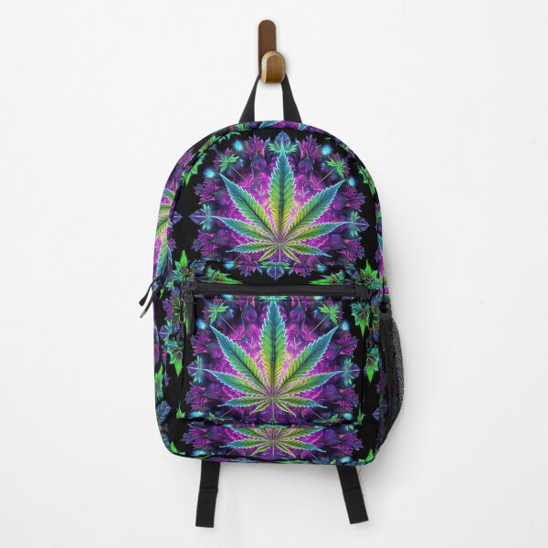 Item preview, Neon Kaleidoscope marijuana leaf design designed and sold by EccentricsByE.