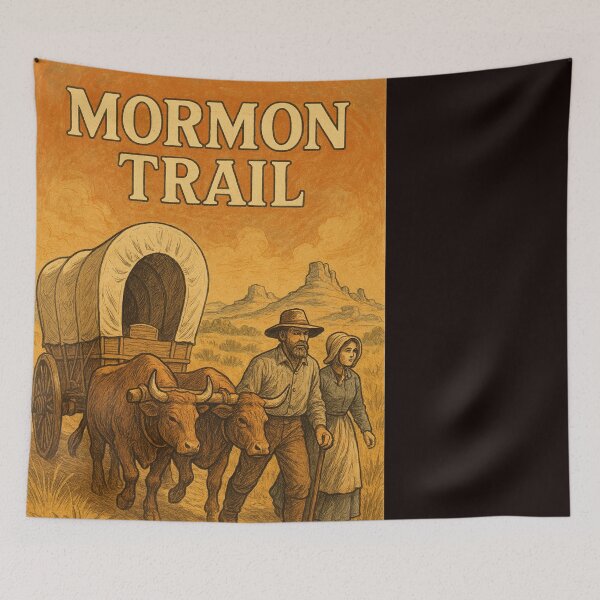 Item preview, Oxen-Pulled Wagon on the Western Mormon Trail designed and sold by Places On Earth.