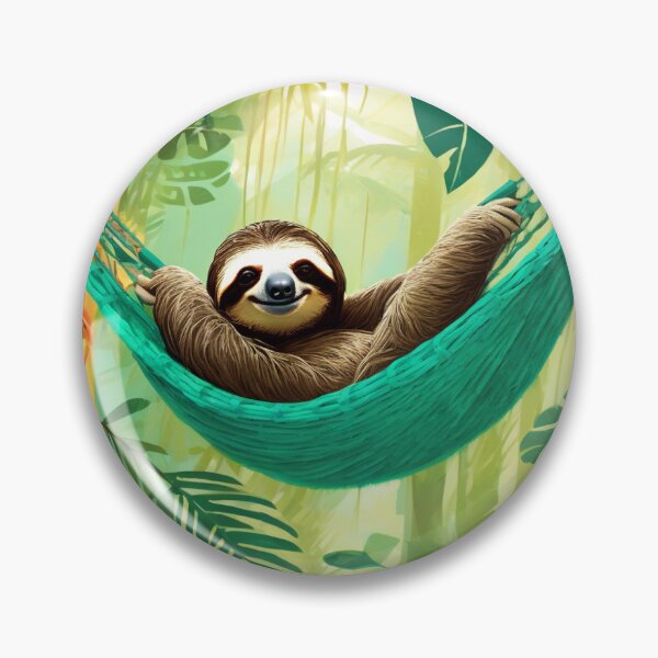 Item preview, Sloth Chilling In a Hammock #2 designed and sold by Pamoji3.