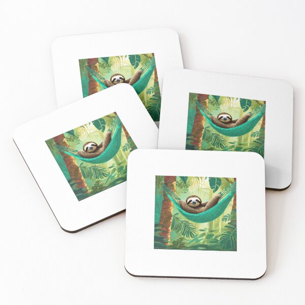 Item preview, Sloth Chilling In a Hammock #2 designed and sold by Pamoji3.
