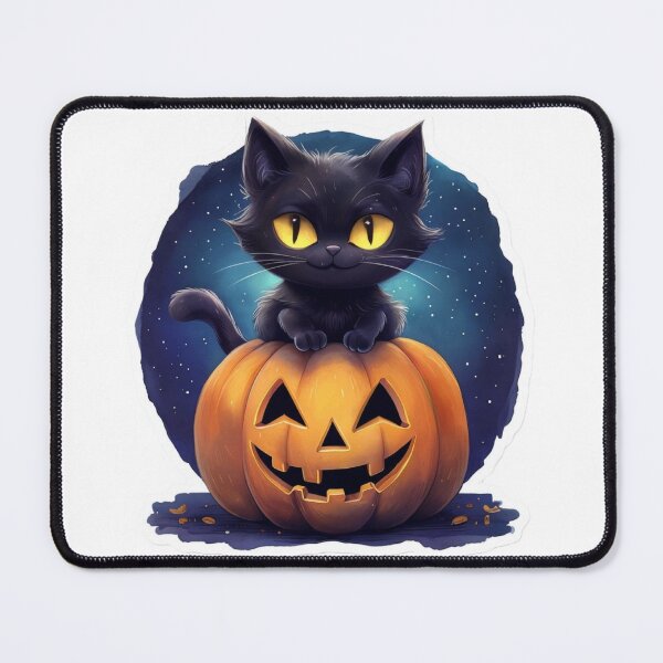 Item preview, Gato sobre una calabaza #3 designed and sold by ATeeforThee.