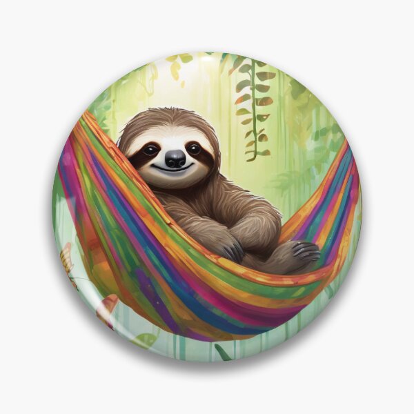Item preview, Sloth Chilling In a Hammock #3 designed and sold by Pamoji3.