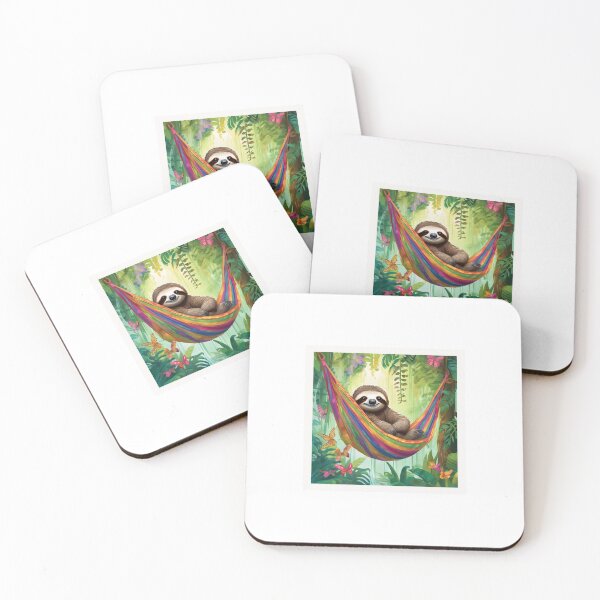 Item preview, Sloth Chilling In a Hammock #3 designed and sold by Pamoji3.