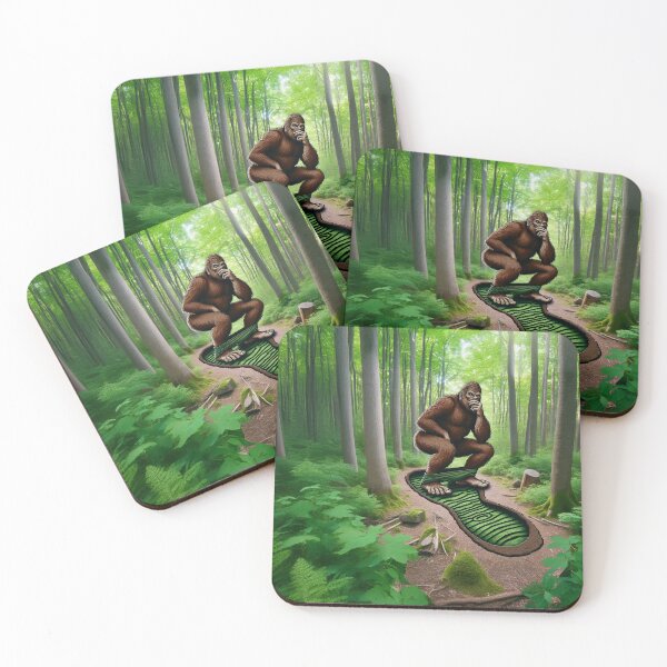 Artikelvorschau, Bigfoot macht eine Toilettenpause entworfen und verkauft von Quantum Ink Designs.